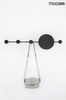 MOOSEE lampa ścienna SHADOW HANG z wieszakiem czarna