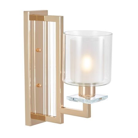LAMPA ŚCIENNA KINKIET ZŁOTY MANHATTAN W1