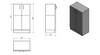 SIMPLEX ECO szafka niska 50x86x30cm