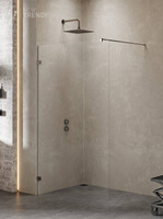 KABINA AVEXA GUNMETAL BRUSHED WALK-IN  50x200 CZYSTE 6mm ACTIVE SHIELD