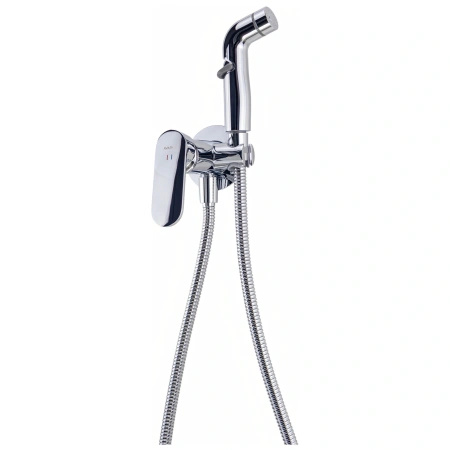 Bateria bidetowa podtynkowa z wężem i słuchawką typu bidetka, chrom