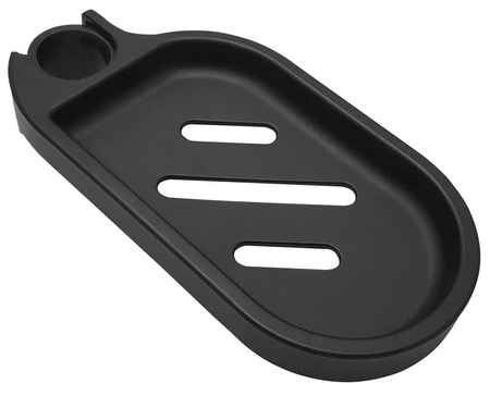 Mydelniczka do drążku prysznicowego 25mm, ABS/czarny mat