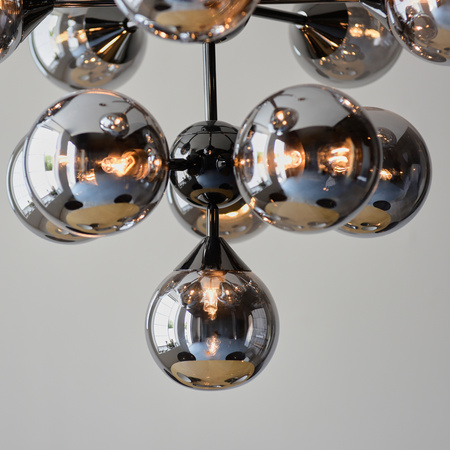 Oscar 11 Pendant Light Black Chrome