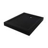 Brodzik MILD STONE akrylowy prostokątny 120x70x11,5 czarny