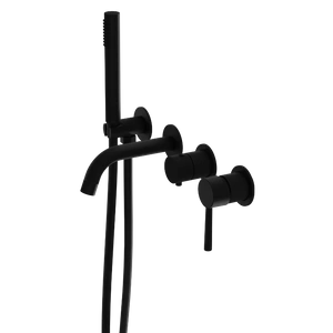 Bateria wannowa podtynkowa 4- otworowa Orion Matt Black