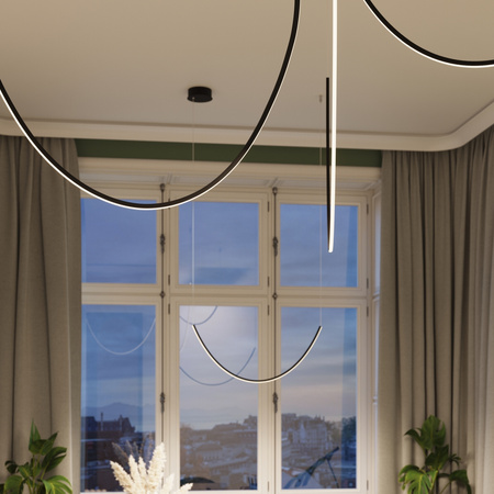 Żyrandol ALVAR 3 czarny LED 3000K
