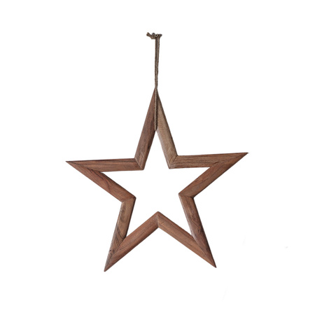 Priola Wooden Star Natural Medium 460x10x435mm