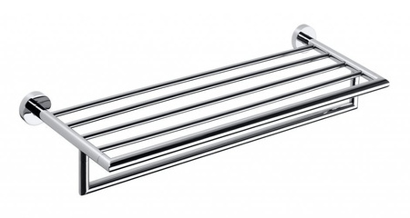 X-ROUND półka na ręczniki z relingiem 600mm, chrom