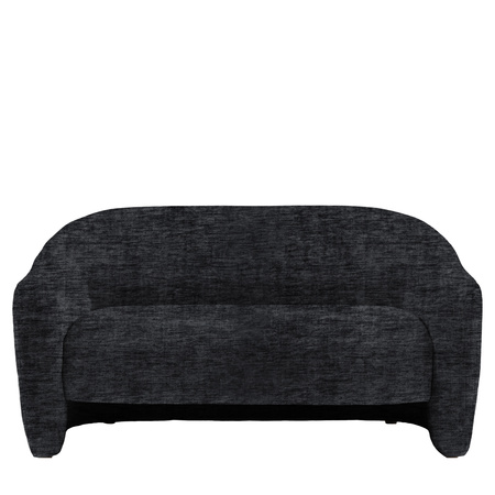 Sofa Arona 2-osobowa – Celine Battleship, 153 × 83,5 × 77 cm