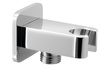 Przyłącze kątowe z uchwytem prysznica, chrom