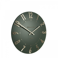 Mulberry Wall Clock Olive Green 12in