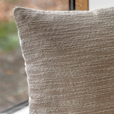 Dunham Slub Cushion Taupe 450x450mm