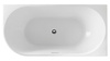 TIBERA R wanna przyścienna, narożna 150x75cm, biały