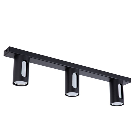 FLOW 3 plafon czarny/srebrny