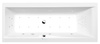 CLEO wanna z hydromasażem, 170x70x48cm, Highline Hydro-Air, chrom