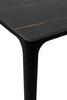 Stół SLIM 180x90 czarny - ceramiczny      marmur, aluminium