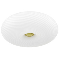 NOWOCZESNA LAMPA SUFITOWA PLAFON BIAŁO-ZŁOTY MONARTE D38