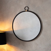 Bayswater Black Round Mirror 610 x 700 mm
