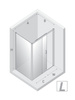 NZ4 Kabina prysznicowa PRIME COPPER BRUSHED 1D prostokątna L 160x100x200 szkło czyste 6mm Active Shield 2.0