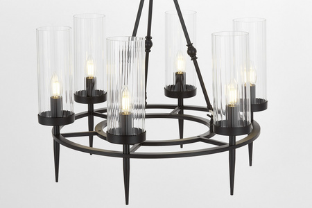LAMPA WISZĄCA NOWOCZESNA CZARNA MORATTI W6
