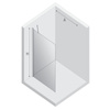 NZ2 Kabina prysznicowa NEW SOLEO GOLD BRUSHED walk-in U 70x195 szkło czyste 6mm Active Shield 2.0