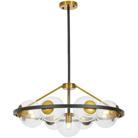 NOWOCZESNA LAMPA WISZĄCA CZARNO-ZŁOTA DONZANO W9