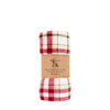 Heritage Check Rolled Fleece Red 1400x1800mm