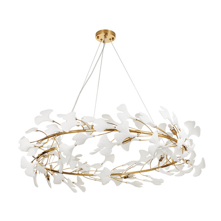 Lampa wisząca BOTANIKA 100 cm - złota, G9, regulowana, designerska