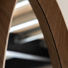 Cedar Elipse Mirror Oak 400x60x1200mm