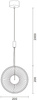 Lampa wisząca SUNBLAST - LED 20 cm, złota
