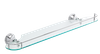 Półka szklana chrom