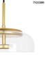 MOOSEE lampa wisząca EDEN złota