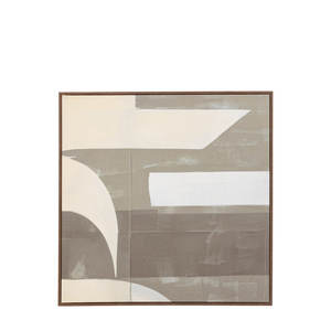 Concreta Abstract Framed Canvas 800x10x800mm