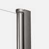 Drzwi wnękowe NEW SOLEO GUNMETAL BRUSHED 1D U 150x195 szkło czyste 6mm Active Shield 2.0 - wsp. równoległy