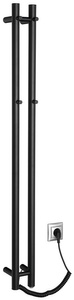 PAPINADO elektryczna suszarka na ręczniki, 109x1200mm, 40W, czarny mat