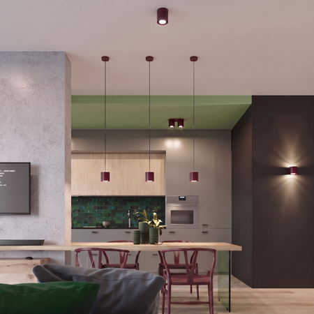 Plafon ORBIS 2 burgund