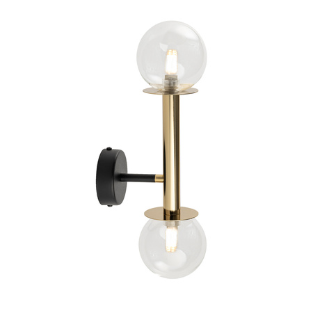 DAISY 2 kinkiet złoty/transparentny