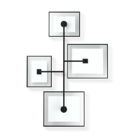 UMBRA zestaw 4 ramek na zdjęcia FLUTE     WALL czarny