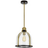 LAMPA WISZĄCA LOFT CZARNO-MOSIĘŻNA BRANSON