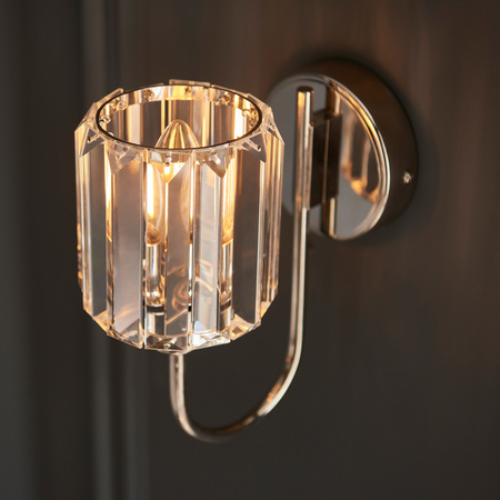 Berenice 1 Wall Light Bright Nickel