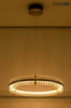 MOOSEE lampa wisząca SATURNUS 70 złota - LED, kryształ, stal szczotkowana