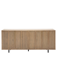 Panelled 4 Door Sideboard 1664x450x700mm