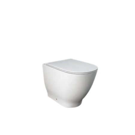 MOON Miska WC stojąca Rimless 56x36 cm biały połysk