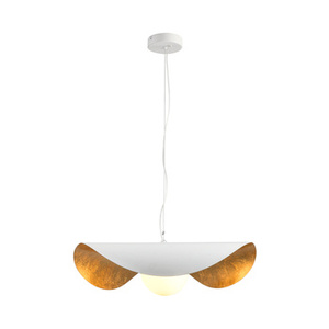 Lampa wisząca ENZO 40 cm - biało złota