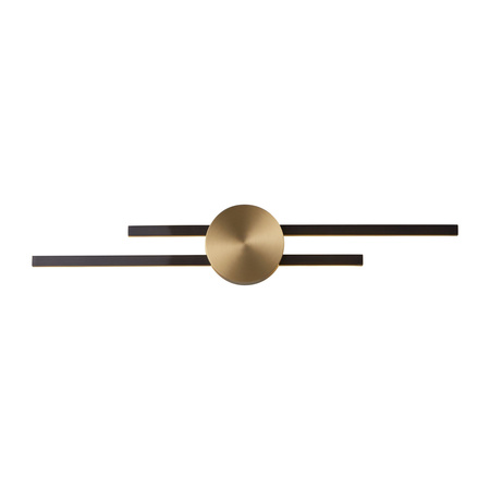 Lampa ścienna CENTRO 64 cm - LED, czarno mosiężny