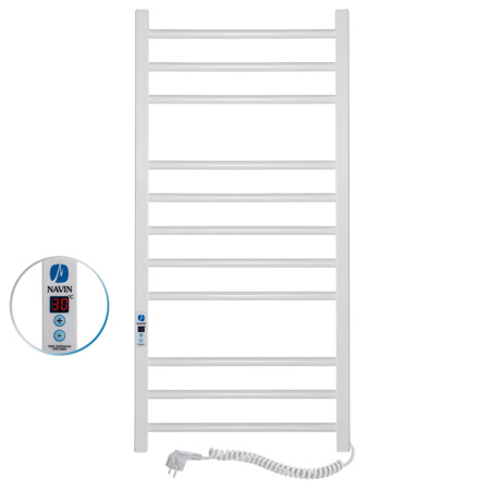 Elektryczny grzejnik łazienkowy BIALY Classic Quadro Digital 500х1000 prawa 1