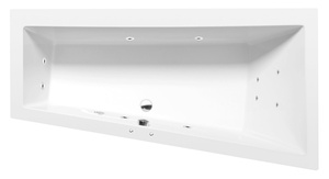 ANDRA R wanna z hydromasażem, 160x90x45cm, Active Hydro, chrom
