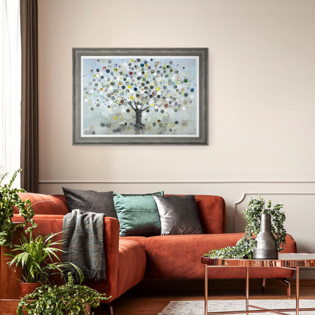 Watch Tree Framed Canvas 830x30x1150mm