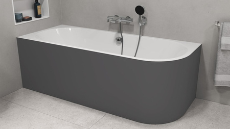 VIVA L MONOLITH wanna wolnostojąca przyścienna 170x75x60cm, biały/carina