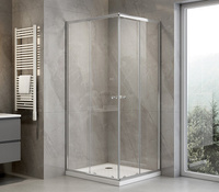 AGGA prostokątna kabina prysznicowa 800x700mm, szkło czyste